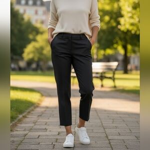 🎉 3/$60 Aritzia Wilfred Black Cropped Straight Leg Dresspants Size 0